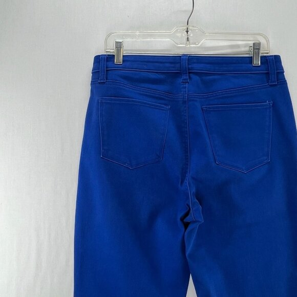 Talbots Flawless Slim Ankle Jeans Womens 10 Mid Rise Stretch Denim Zip Fly Blue - Picture 8 of 13